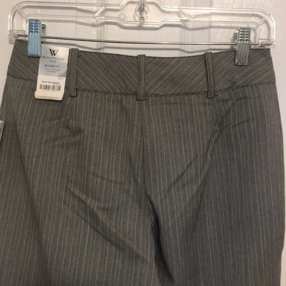WORTHINGTON PETITE GRAY TROUSERS - Picture 4 of 5